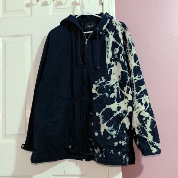 J.Crew tie-Die oversized hoodie jacket M/L - Picture 1 of 7